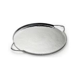 Superbe plateau de service en acier inoxydable avec bords décoratifs, parfait pour améliorer les présentations de buffet lors des fêtes - Product Image 3
