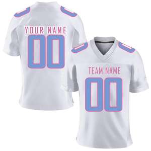 Camiseta de fútbol de malla de diseño personalizado de fábrica, camisetas de fútbol americano de alta calidad para hombres, uniforme de rugby - Product Image 2