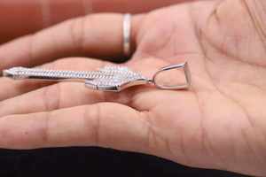 Colgante de Diamante Moissanite VVS con Forma de Cruz Estilo Hip Hop para Hombre, Plata de Ley 925 Chapada en Oro, Regalo de Compromiso - Product Image 5