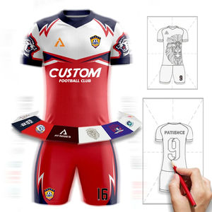 Traje de fútbol para niños, camiseta de fútbol de entrenamiento para hombres, camiseta de manga corta para adultos, uniforme personalizado, camiseta de fútbol - Product Image 2