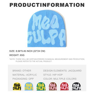 Wholesale Custom Winter Knitted <b>Hat</b> for <b>Men</b> <b>Waterproof</b> Beanies with Logo Printed Designed by ODM/OEM Factory - Product Image 2