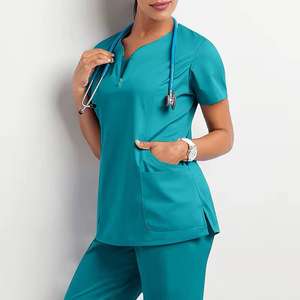 Uniformes de gommage médicaux femmes gommage infirmière uniforme haut pour hôpital OEM Service gommage infirmière - Product Image 6