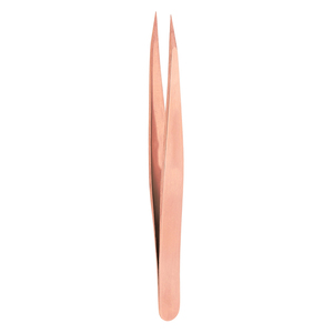 Pinzas para Pestañas de Belleza de la Mejor Calidad, Recubiertas de Oro Rosa, Punta Puntiaguda, Pinzas para Pestañas de Acero Inoxidable Alemán - Product Image 6