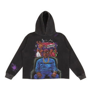 Sweat à capuche à manches longues personnalisé pour hommes de haute qualité 100% coton polaire vêtements de sport fermeture éclair bouffée imprimé Design à la mode hiver - Product Image 1