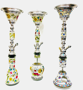 Chichas de luxe égyptiennes de qualité supérieure, au design unique et décoratif, en nacre et acier inoxydable, à prix imbattable - Product Image 6