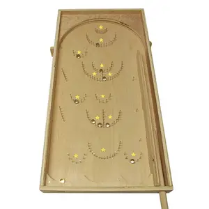 Royal Handcrafted wooden pin ball table top game for kids made with pure wooden material at best price bagatelle wooden game