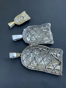 Colgante de pieza de Jesús completamente helado de plata 925 Hip Hop Moissanite Diamond Real Passes Tester regalo de fiesta de boda - Product Image 4