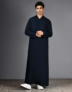 2025 personnalisé de haute qualité Koweït Style vêtements pour hommes garçons brodé islamique Thobes Jubbah pour Daffah Thobe grande taille - Product Image 4