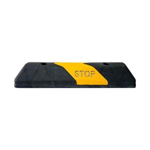 Lot de 2 butées de stationnement en plastique noir-jaune de 60 cm pour les rebords des parkings - Product Image 4