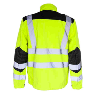 เสื้อแจ็คเก็ตนิรภัยสะท้อนแสงแบบมองเห็นได้ชัดเจน สำหรับงานก่อสร้าง 男女兼用 ผ้าโพลีเอสเตอร์ ไซส์ใหญ่ พร้อมฮู้ด - Product Image 4