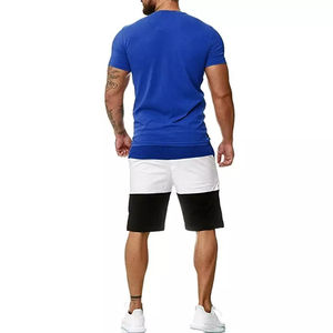 Conjuntos cortos de dos piezas de verano para hombre de alta calidad, ropa deportiva informal personalizada, pantalones cortos para hombre, conjuntos de camisas, conjuntos cortos personalizables para hombre - Product Image 2