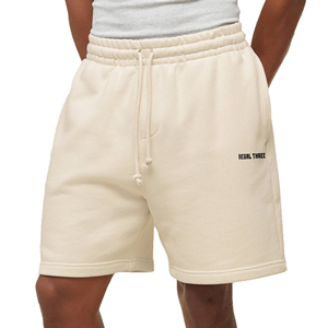 Shorts de jogging mi-longs en molleton uni pour homme, en polyester/coton, avec cordon de serrage, style urbain, écologique et respirant - Product Image 6