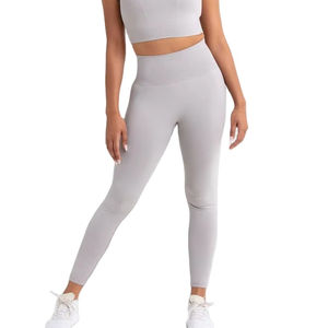 Leggings skinny d'entraînement respirants sans couture avec compression des fesses froissés à la taille moyenne personnalisés pour adultes en été - Product Image 1
