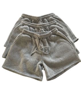 Short de survêtement taille haute pour homme Short d'entraînement en polaire tricoté décontracté Poche avant Taille élastique Écologique Respirant Solide - Product Image 3