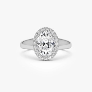 Bague en or pur 14 carats avec diamant de laboratoire 1,85 carat EF VS, produit d'usine, vente en gros, qualité supérieure, pour femmes - Product Image 3