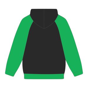 Sudadera con Capucha de Manga Raglán Negra para Graduados de HBCU, Bordado Chenille, Ropa de Hermandad Griega Divine Nine, Sudadera Personalizada - Product Image 3