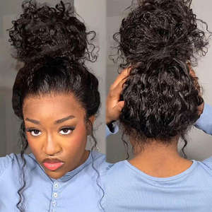 Pelucas 360 sin pegamento de cabello humano con cordón, cabello virgen brasileño de alta densidad, peluca de encaje completo pre-arrancada, peluca 360 - Product Image 2