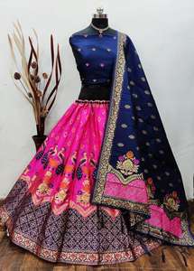 Último diseñador Heavy Pure Banarasi Silk Lehenga Choli por Fab Zone - Product Image 3