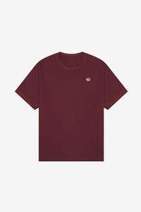 Camiseta de Cuello Redondo de Algodón Borgoña para Hombre, Manga Corta, Lisa, Informal, para Marca Privada y Suministro al por Mayor - Product Image 4