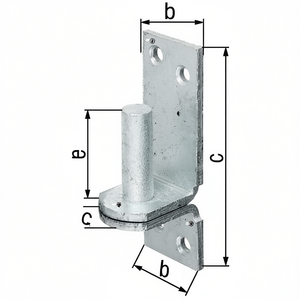 Hot-Dip Galvanized 20x20mm Plate GAH with DI Clamp <b>Hooks</b> & <b>Rails</b> Product Category - Product Image 3