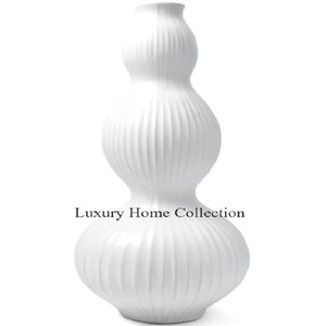 Strips Round Shape Home Decor Vase Golden Color Tabletop and Floor Decorative <b>Artificial</b> or Original <b>Flower</b> Pots <b>Large</b> Shape - Product Image 2