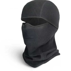 Bonnet Balaclava Unisexe en Tricot pour Femme, Couleur Unie, Capuche Ajustable Élastique, Chapeau d'Hiver 2026, 100% Polyester - Product Image 1