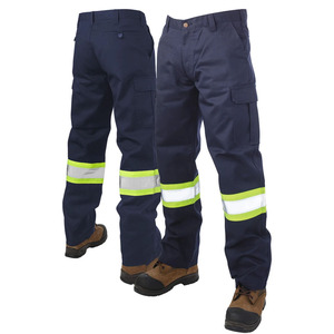 Pantalon de sécurité réfléchissant haute visibilité de meilleure qualité pour hommes vente en gros de vêtements de travail pour hommes - Product Image 2