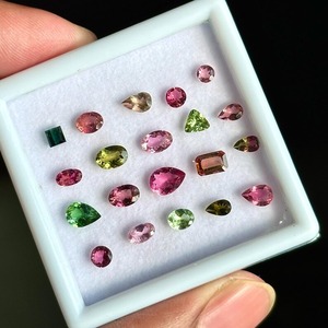 Beautiful Natural Multi-<b>Colour</b> Tourmaline Faceted Rose Cut Gemstone Mix Lot for Jewelry Making Ultimate Loose Gemstone Mix Cut - Product Image 3
