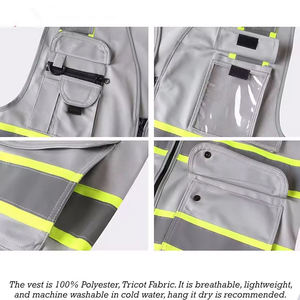 Chaleco de Seguridad Reflectante de Alta Calidad 100% Poliéster, Chaleco Promocional para Trabajadores, Cómodo, Transpirable, con Serigrafía - Product Image 5