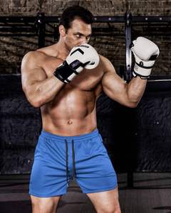 Nouveau été hommes maille Gym musculation décontracté Shorts amples Joggers extérieur Fitness Shorts de plage hommes Shorts de sport - Product Image 2