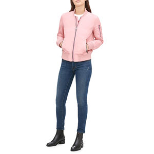 Chaqueta Bomber Color Rosa para Mujer, Abrigo Informal Suave, Chaqueta de Moda para Mujer - Product Image 5