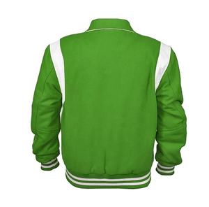 แจ็กเก็ตขนสัตว์100% สำหรับผู้ชายปักลายตัวอักษรสไตล์สตรีทงานตามสั่ง - Product Image 5