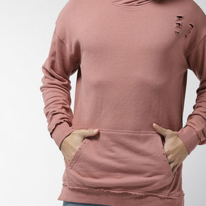 Pull en laine de coton tricoté, nouveau produit d'automne, couleur unie, pull de base tendance, design tendance, sweat à capuche à manches longues - Product Image 6