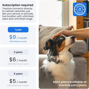 Traceur GPS intelligent pour chien Tractive, clôture virtuelle, moniteur de signes vitaux, fréquence cardiaque et respiratoire, suivi en direct des animaux de compagnie, fabriqué en plastique durable - Product Image 6