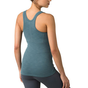 2025 nueva llegada impresión personalizada camiseta sin mangas de gimnasio para mujer transpirable de secado rápido ecológico OEM ODM ropa de verano colores sólidos Plus - Product Image 2