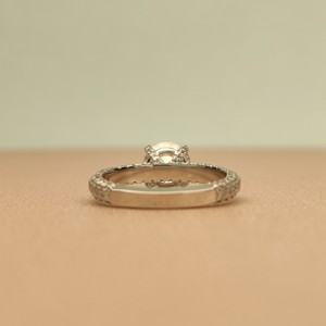 Anillos finos certificados por IGI, anillo de diamante de corte brillante VVS Moissanite, anillo de compromiso de boda personalizado de oro sólido de 14K para mujer - Product Image 4