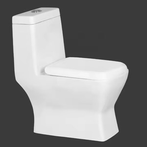 Prix d'usine Fourniture directe-Articles sanitaires en céramique de qualité supérieure Lavage de toilettes de couleur ivoire Ensemble de placard à eau monobloc chinois - Product Image 5