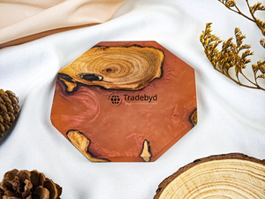 Rustic Resin Handmade <b>Coaster</b> Set 4X4 Inches Square Luxury <b>Drink</b> <b>Coasters</b> for Kitchen Dining Available Different Colors-Tradebyd - Product Image 4