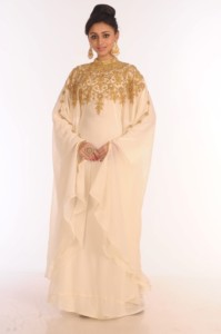 Robe marocaine islamique caftan plage fantaisie moderne étage longueur manches longues pour les femmes - Product Image 3