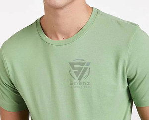 เสื้อยืดคอกลมแขนสั้นทรงโอเวอร์ไซส์ ระบายอากาศได้ดี เป็นมิตรกับสิ่งแวดล้อม ผลิตจากผ้าฝ้ายผสมสแปนเด็กซ์ 95% เนื้อผ้าหนา พิมพ์ลายโลโก้ตามสั่ง สำหรับผู้ชาย - Product Image 5