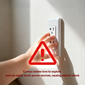 Copri Prese Elettriche a Prova di <span class=keywords><strong>Bambino</strong></span> Standard UE, Rotazione per Blocco, Sicurezza in ABS Senza BPA, Protezione Bambini OEM/ODM all'Ingrosso - Product Image 5