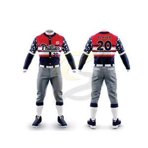 OEM al por mayor 100% poliéster uniformes de béisbol diseño su propio Béisbol Softbol uniformes para los hombres Jersey y pantalón conjunto - Product Image 6