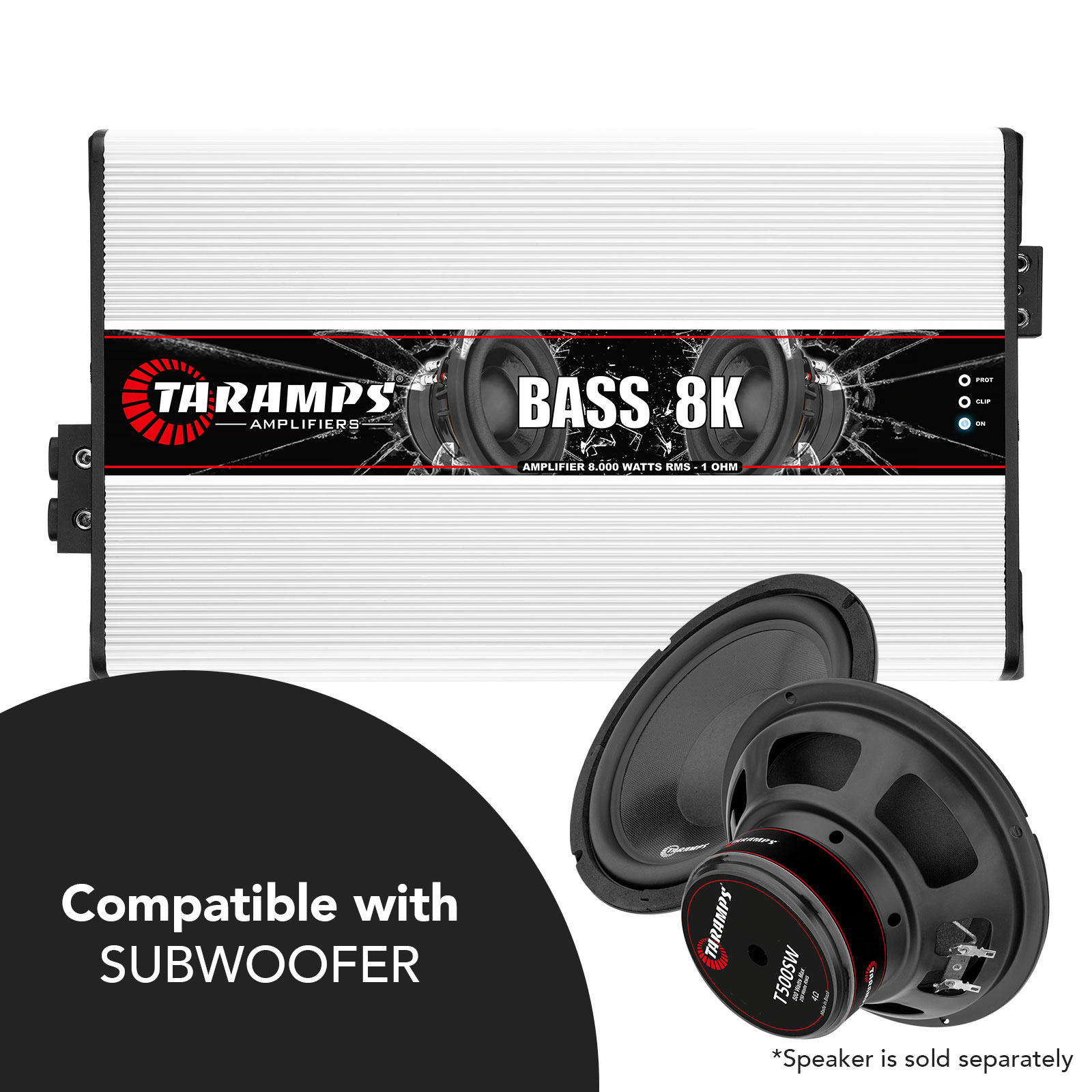 Amplificador de Audio para Auto Taramps Bass 8k 8000 Watts RMS 1