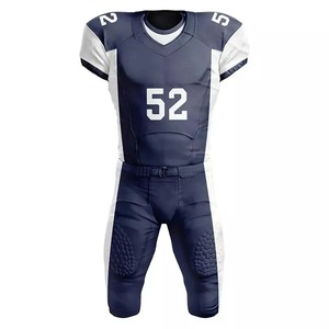 Vêtements de sport d'équipe OEM Uniforme de football américain pour hommes Chemises sublimées en polyester 100% Ensemble de maillots de football américain personnalisés - Product Image 5