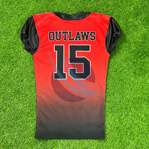 Camiseta de Fútbol Americano Deportiva de Alta Calidad, Sublimación Personalizada, Adulto, Corta, Transpirable, Absorbe la Humedad, para Entrenamiento y Práctica - Product Image 3