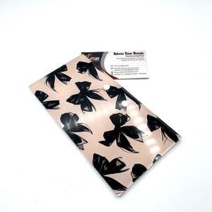 Azulejos de pestañas acrílicas con logotipo personalizado de lazo desnudo negro con imanes para pinzas Azulejos de pestañas con logotipo personalizado - Product Image 2