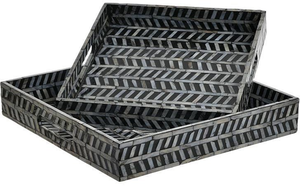 Plateau de service en nacre fabriqué à la main meilleur vendeur pour la décoration intérieure fabriqué au Viet Nam - Product Image 4