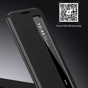 Étui en cuir PU intelligent de luxe avec fonction veille/réveil et vue claire pour Samsung <span class=keywords><strong>Galaxy</strong></span> S26/S26 Plus/S26 Ultra/A37/A57 - Product Image 3