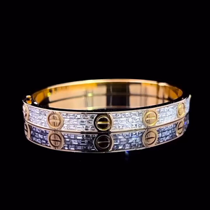 Iced Out Bracelet Hip Hop 10 mm Vvs Moissanite Baguette Cut Bracelet Miami Cuban Link Bracelet 925 Silver - Product Image 3