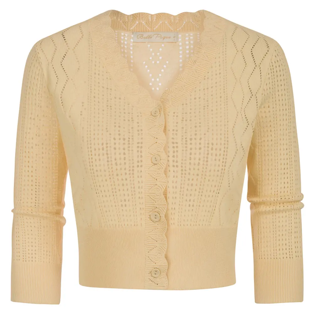 OEM Cardigan da donna con scollo a V da donna con scollo a V con maniche 3/4 scavate e scavate